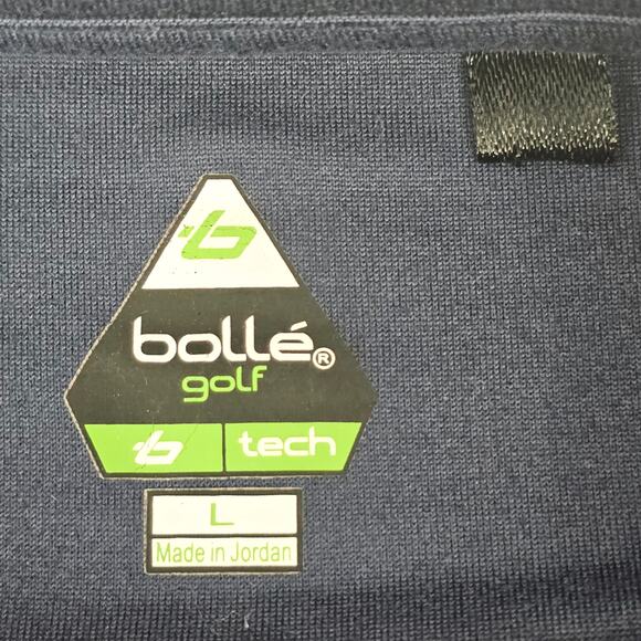 Bolle Golf Tech Navy Blue Long Sleeve Activewear T-Shirt Layer Men's Size L 3040 - Picture 3 of 7